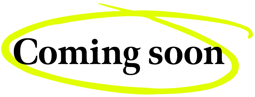 Coming soon with circle Coming soon